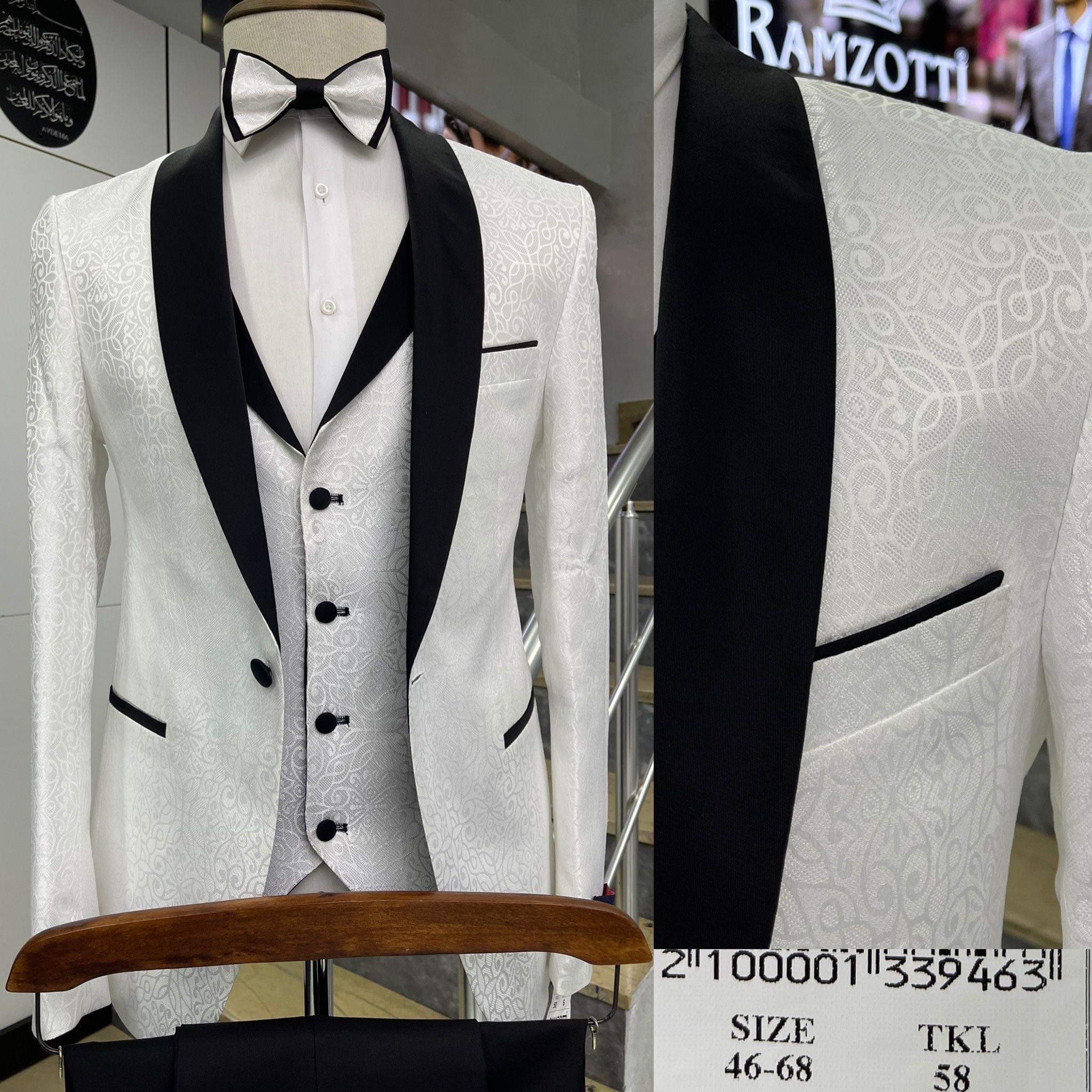 Three piece slim fit formal suits 